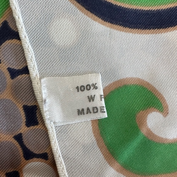 Colorful Patterned Square Scarf - Picture 3 of 8